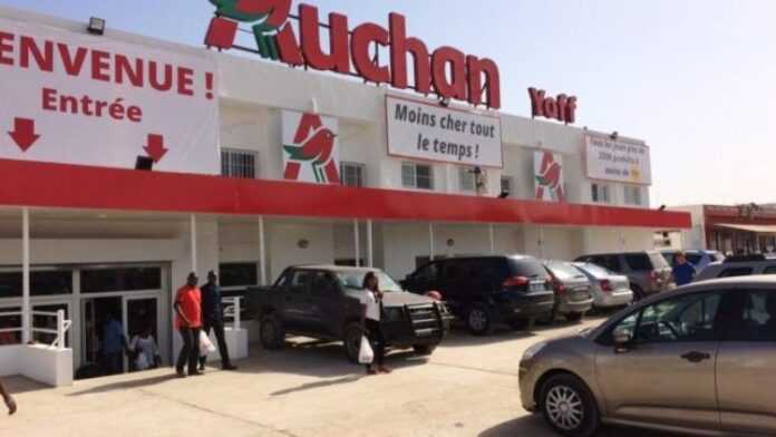 Un magasin d'Auchan au Sénégal