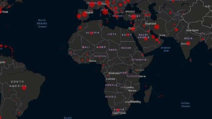 Carte Covid africa 17 avril 2020