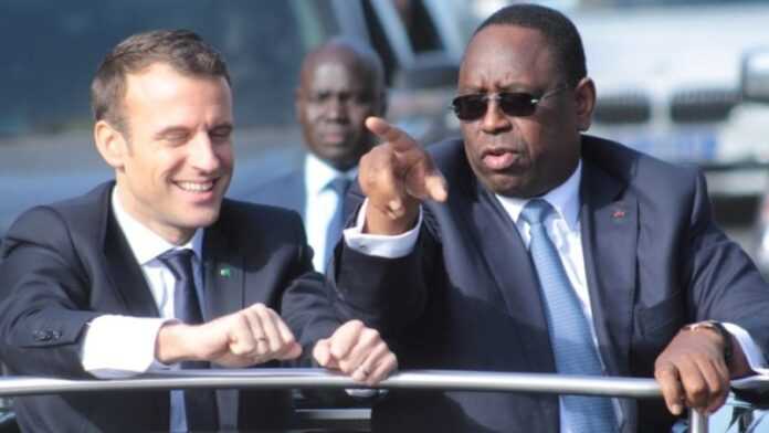 Le Président français, Emmanuel Macron, et son homologue sénégalais, Macky Sall