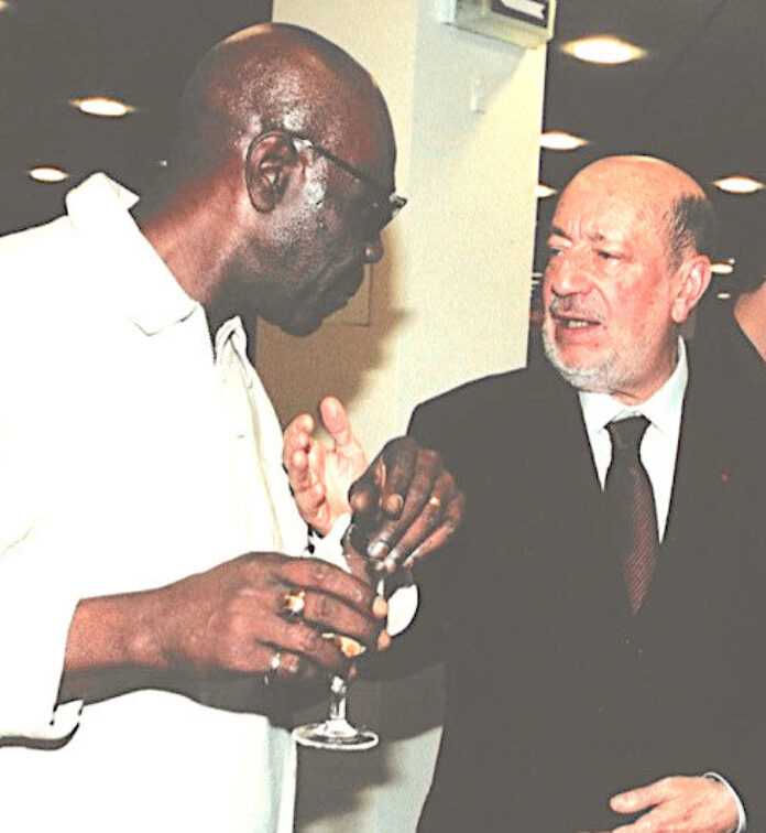Manu Dibango et Hervé Bourges