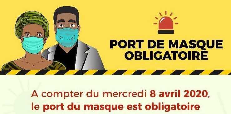 Port obligatoire de masques au Togo : l'article 847 du code pénal pour punir les contrevenants