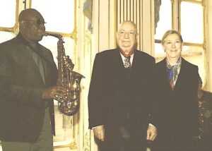 Manu Dibango, Hervé Bourges en Commandeur de la Légion d'Honneur, Marie Bourges, Ministère de la Culture, Paris