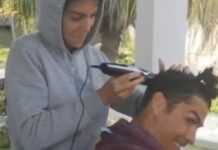 Quand Cristiano Ronaldo se fait couper les cheveux par… Georgina Rodriguez (vidéo)