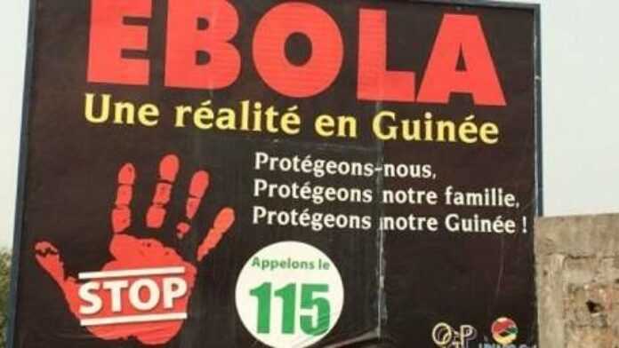 Affiche de sensibilisation sur le virus Ebola, mis en place par le gouvernement (DR)