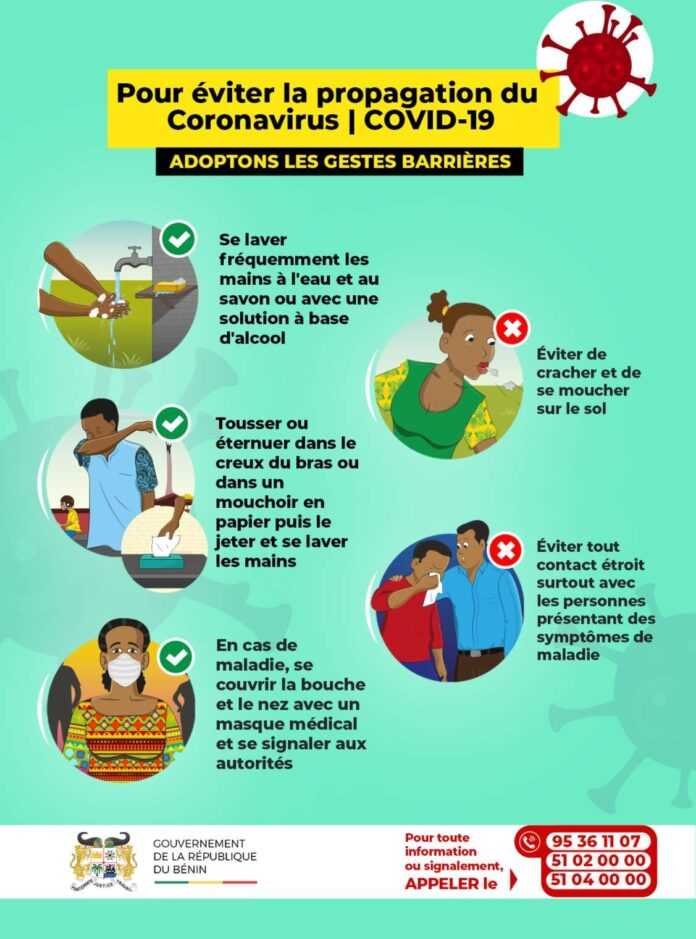 affiche corona benin