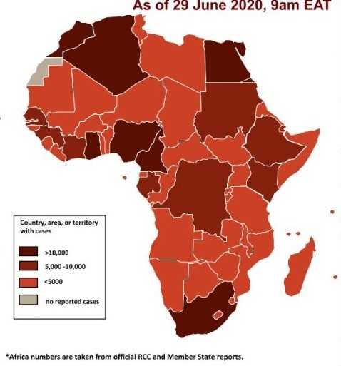 Coronavirus Afrique : le point au 29 juin 2020