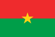 Drapeau du Burkina Faso grand