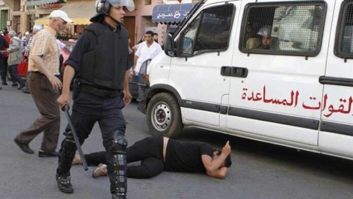 Maroc police violence