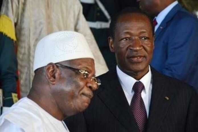Blaise Compaoréeen visite au Mali