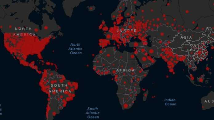 carte du monde Covid19 au 2 juillet