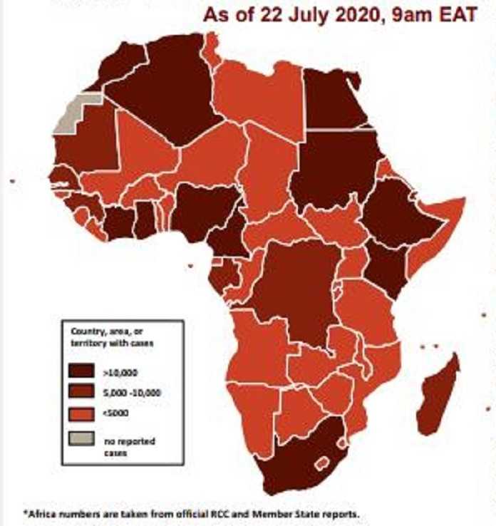 Coronavirus en Afrique : 750 000 cas de COVID-19 déclarés le 22 juillet