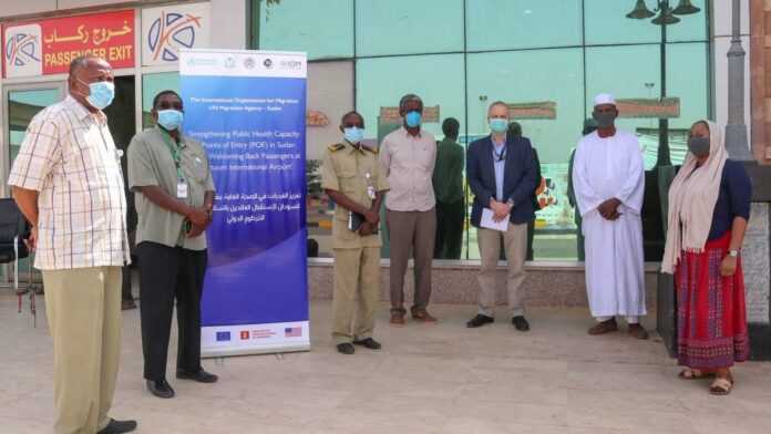 IOM helps screen airport staff for COVID-19 symptoms in Khartoum, Sudan