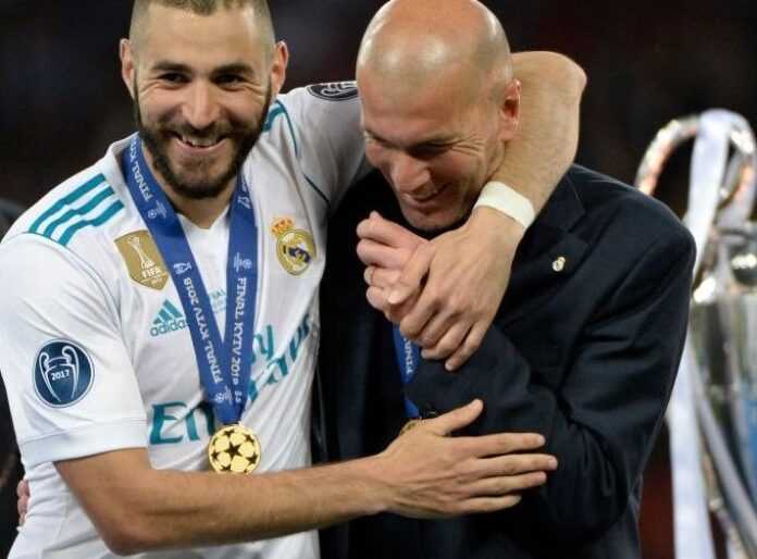 Karim Benzema et Zinedine Zidane ok