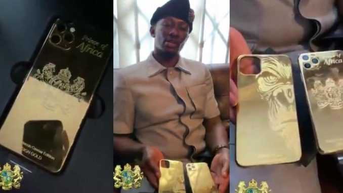 Ghana : Cheddar affiche son Apple en or de 24 carats