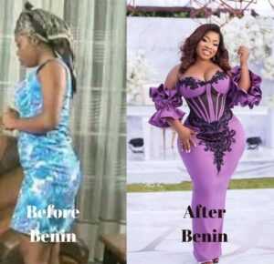 This Before After Benin Moesha Boduong Photo Got People ok