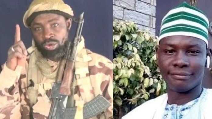 Abubakar Shekau (gauche) et Yahaya Sharif Aminu (droite)