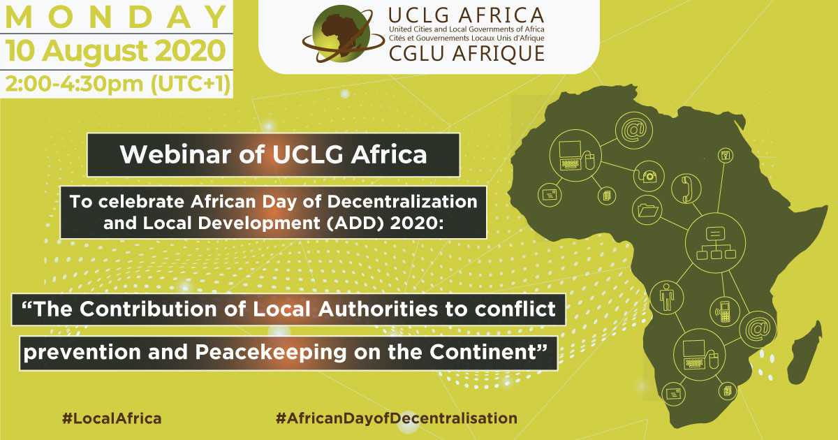 CGLU Afrique : célébration de la journée africaine de la décentralisation et du développement local 2020