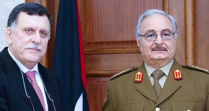 Haftar-Sarraj-Libye-750x400