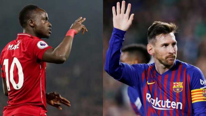 Sadio Mané et Lionel Messi