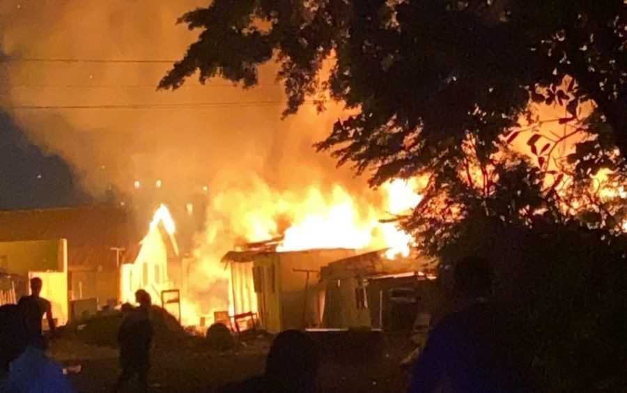 Ghana : Shiashie éventrée par le feu, plus de 100 propriétés touchées
