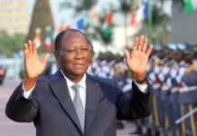 Le Président de la Côte d'Ivoire, Alassane Ouattara