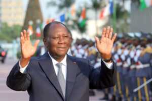 Le Président de la Côte d'Ivoire, Alassane Ouattara