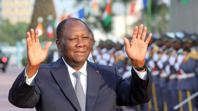 Le Président de la Côte d'Ivoire, Alassane Ouattara