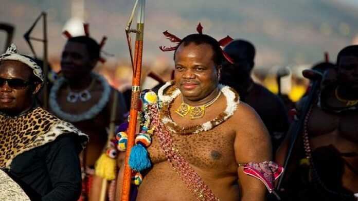 Le roi d'Eswatini
