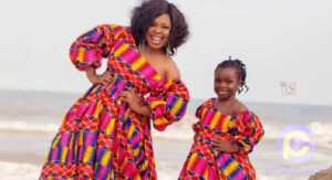 Afia Schwarzenegger and her daughter