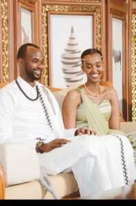 La fille de Kagame, Ange, et son époux