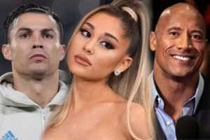 Cristiano Ronaldo, Ariana Grande et Dwayne Johnson