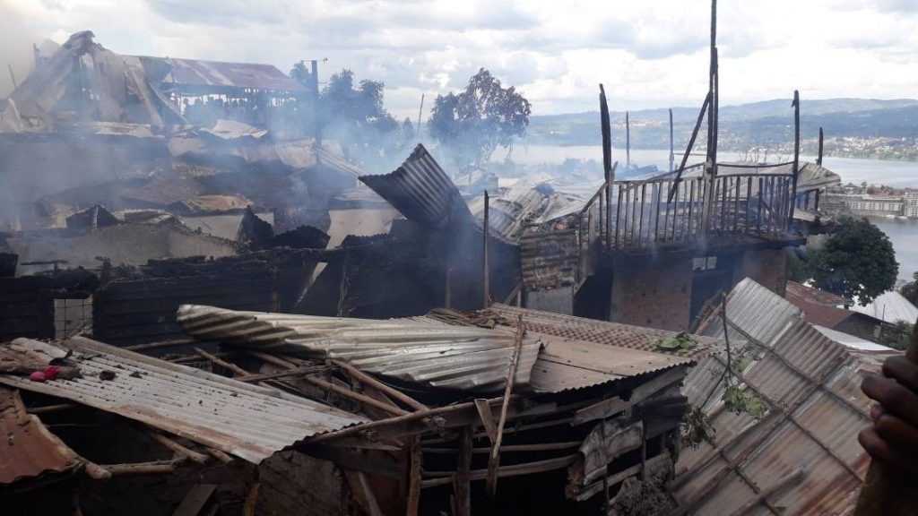 RDC : une quinzaine de familles sans abris après un incendie à Bukavu
