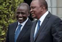 William Ruto et Uhuru Kenyatta