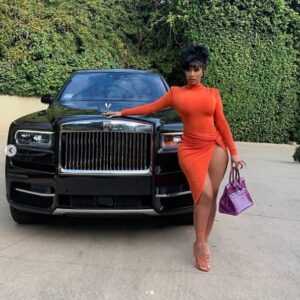 Cardi b shows off her new custom rolls royce cullinan that she still cant drive 2