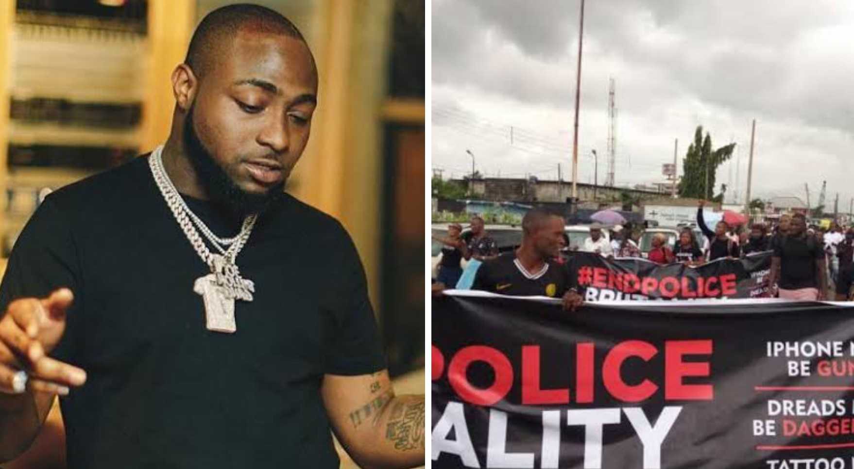Davido en colère contre l'infiltration des manifestants