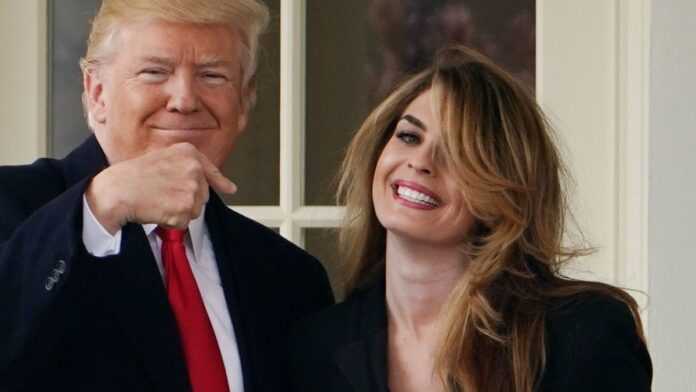 Le Président américain Donald Trump et Hope Hicks