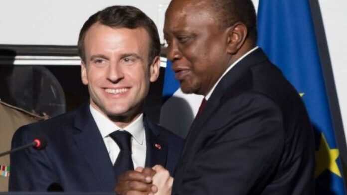 Emmanuel Macron et Uhuru Kenyatta