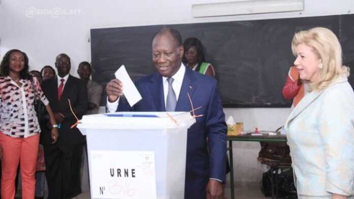 Le vote d'Alassane Ouattara