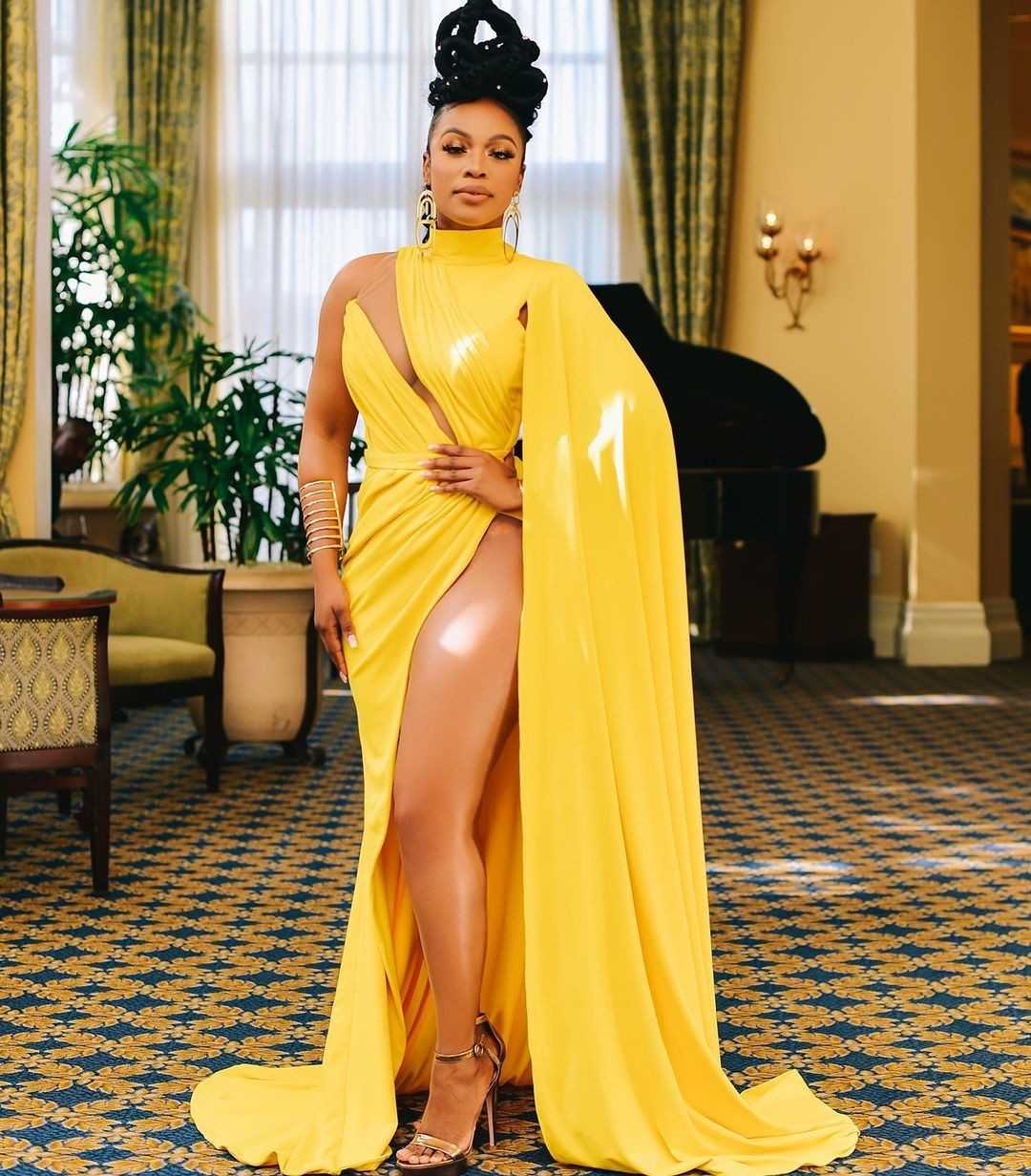 2Nomzamo Mbatha Opted For 4 Head Turning Gowns To Host The Miss SA 2020 Pageant