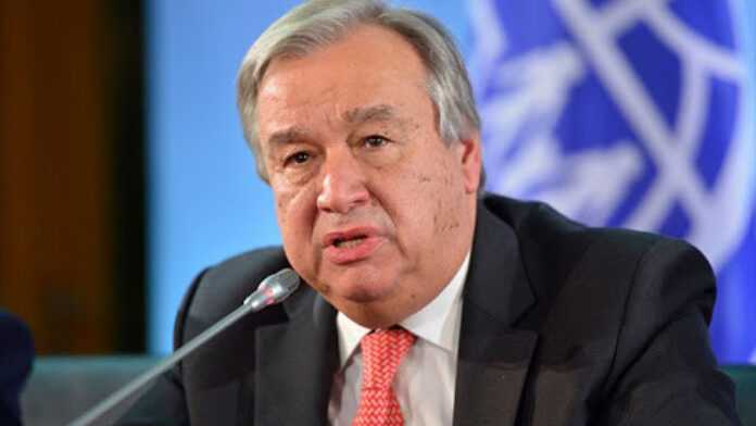 Le Secrétaire général de l'ONU, Antonio Guterres