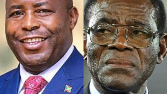 Evariste Ndayishimiye et Teodoro Obiang Nguema