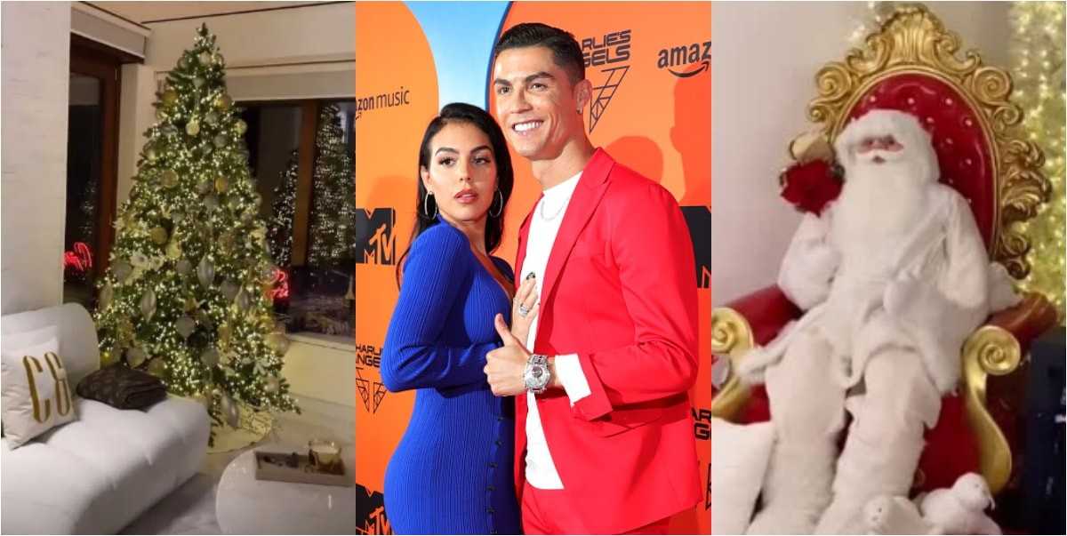 Cristiano Ronaldo et Georgina Rodriguez sont déjà à Noël