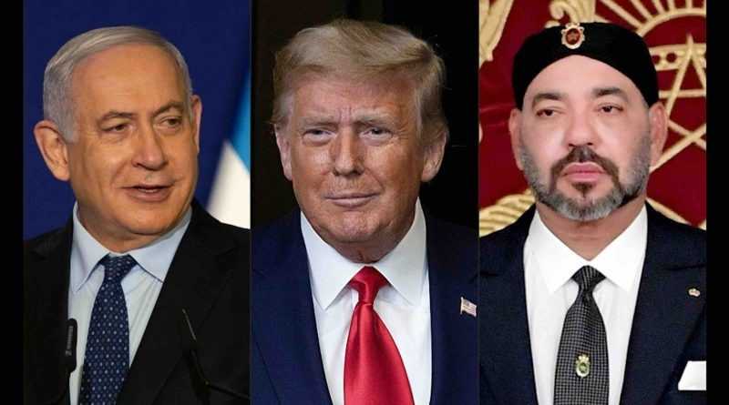 Benyamin Netanyahou, Donald Trump et Mohammed VI