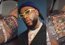 Burna Boy partage une vidéo de sa « Richard Mille » à plus de 70 millions Burna Boy partage une vidéo de sa « Richard Mille » à plus de 70 millions