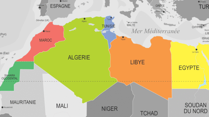 Afrique du Nord (en couleur)