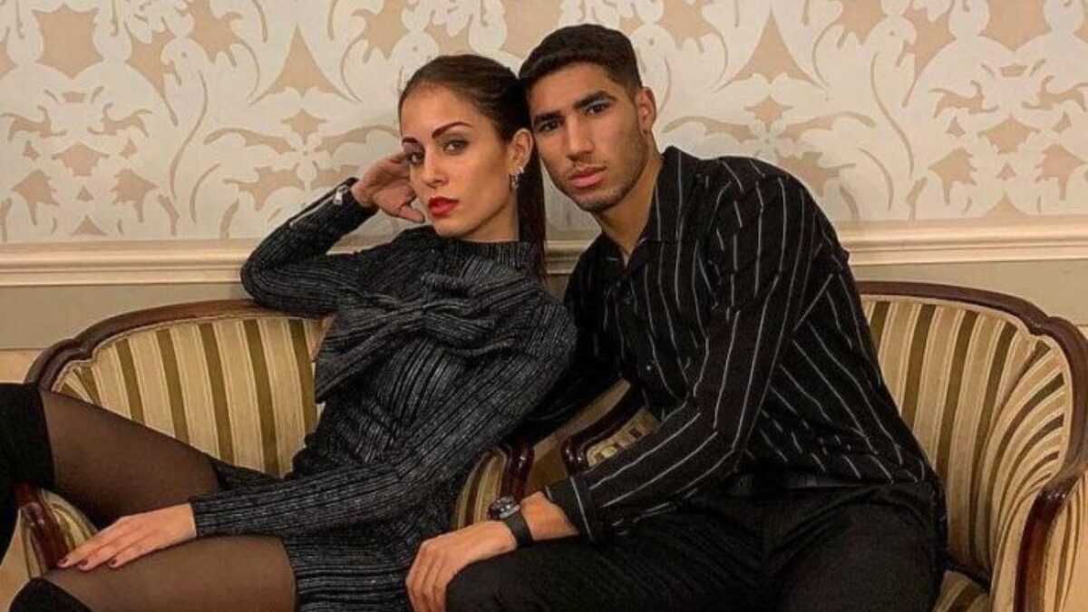 Ашраф Хакими жена. Achraf Hakimi жена. Хиба Хакими. Хиба Абук и Ашраф Хакими.