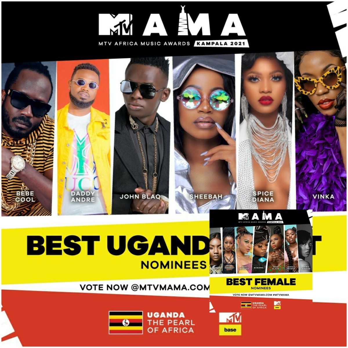 MTV Africa Music Awards 2021 : OMG, Davido, Diamond, Yemi Alade, Innoss'B, Tiwa Savage, Master KG et Burna Boy nominés