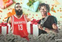 James Harden gâte le rappeur Lil Baby James Harden gâte le rappeur Lil Baby