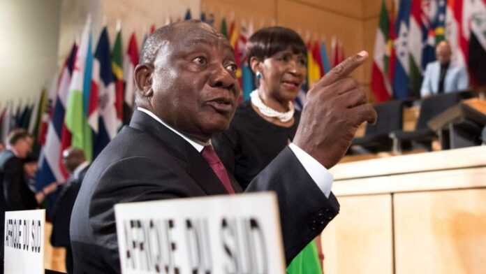 Le Président sud-africain, Cyril Ramaphosa