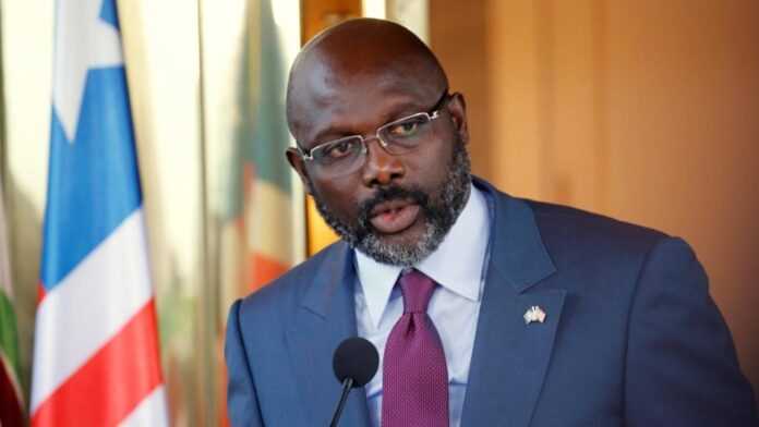 Le Président du Liberia, George Weah